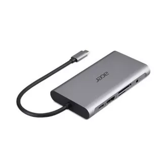 ACER 12v1 Type C dongle: 2 x USB3.2, 2 x USB2.0, 1x SD/TF, 2 x HDMI, 1 x PD, 1 x DP, 1 x RJ45, 1 x 3.5 Audio