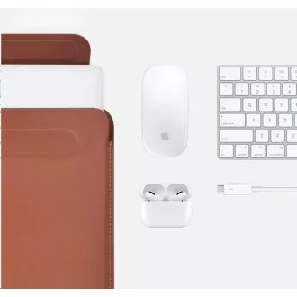 COTECi PU tenké pouzdro s magnetickým zapínáním pro Apple Macbook Pro 16 hnědá