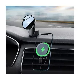 Baseus Big Energy držák s bezdrátovým nabíjením 15W černá (kompatibilní s Apple iPhone 12 Series) Baseus Big Energy držák s bezdrátovým nabíjením 15W černá (kompatibilní s Apple iPhone 12 Series)