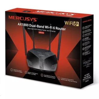 MERCUSYS MR70X Aginet WiFi6 router (AX1800, 2, 4GHz/5GHz, 3xGbELAN, 1xGbEWAN)