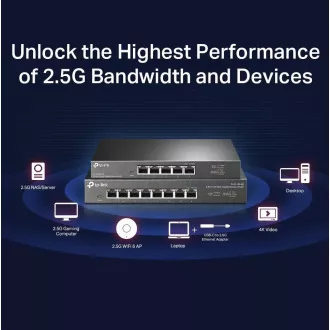 TP-Link switch TL-SG108-M2 (8x2, 5GbE, fanless)