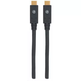 Manhattan USB-C kabel, USB 3.1, Gen 1, USB-C Male na USB-C Male, 5 Gbps, 2m, černá Manhattan USB-C kabel, USB 3.1, Gen 1, USB-C Male na USB-C Male, 5 Gbps, 2m, černá