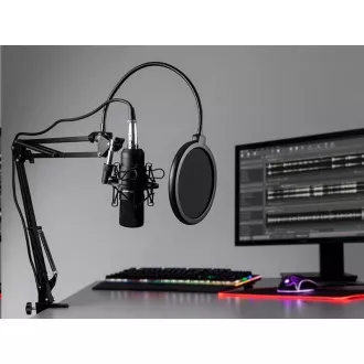 TRACER mikrofon Studio PRO, 3.5 jack, 2.5 m kabel, černá TRACER mikrofon Studio PRO, 3.5 jack, 2.5 m kabel, černá