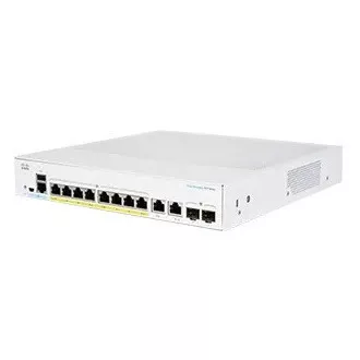 Cisco switch CBS350-8P-E-2G-EU (8xGbE, 2xGbE/SFP combo, 8xPoE+, 60W, fanless)