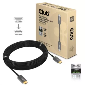 Club3D Kabel HDMI, Ultra Rychlý HDMI™ Certifikovaný AOC Cable, 4K120Hz/ 8K60Hz (M/M), 15m Club3D Kabel HDMI, Ultra Rychlý HDMI™ Certifikovaný AOC Cable, 4K120Hz/ 8K60Hz (M/M), 15m