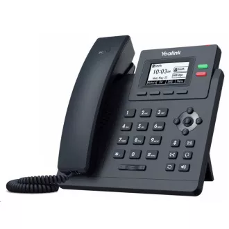 Yealink SIP-T31 IP telefon, 2, 3" 132x64 grafický, 2x RJ45 10/100, 2x SIP, s adaptérem