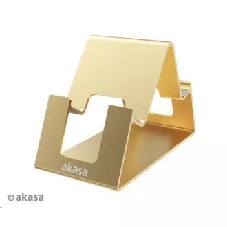 AKASA stojan Aries Pico, hliníkový stojan pro mobil a tablet, zlatá AKASA stojan Aries Pico, hliníkový stojan pro mobil a tablet, zlatá