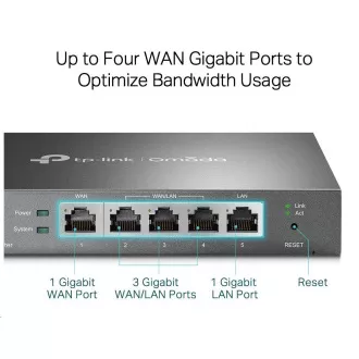 TP-Link ER605 OMADA VPN router (2xGbELAN, 1xGbEWAN, 2xGbELAN/WAN, 1xUSB2.0)