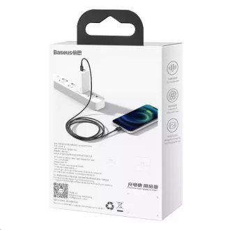 Baseus Superior Series rychlonabíjecí kabel Type-C/Lightning 20W 1m černá