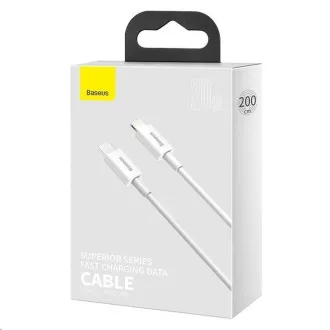 Baseus Superior Series rychlonabíjecí kabel Type-C/Lightning 20W 1m bílá