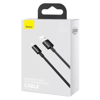 Baseus Superior Series rychlonabíjecí kabel USB/Type-C 66W 2m černá Baseus Superior Series rychlonabíjecí kabel USB/Type-C 66W 2m černá
