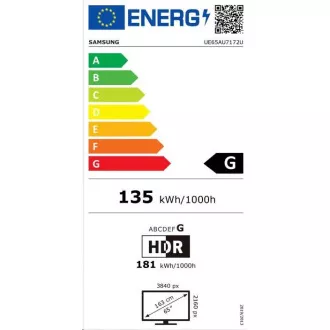 SAMSUNG Smart TV UE50AU7172 50" LED 4K UHD (3840 x 2160), HDR10, HLG