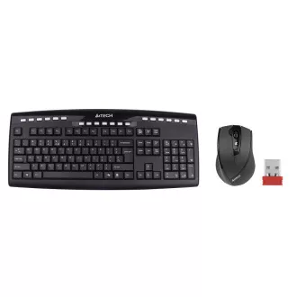A4tech set klávesnice + myš 9200F, bezdrátová, V-Track optická myš, USB, CZ/US A4tech set klávesnice + myš 9200F, bezdrátová, V-Track optická myš, USB, CZ/US