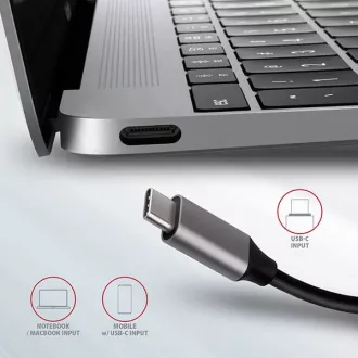 AXAGON HMC-6M2, USB 3.2 Gen 1 hub, porty 2x USB-A, HDMI, RJ-45 GLAN, SATA M.2 slot, PD 100W, kabel USB-C 18cm
