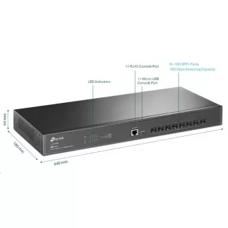 TP-Link OMADA JetStream switch TL-SX3008F (8xSFP+, 2xconsole, fanless)