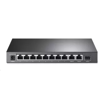 TP-Link CCTV switch TL-SG1210MP (8xGbE, 1xGbE uplink, 1xGbE/SFP combo uplink, 8x PoE+, 123W, fanless)