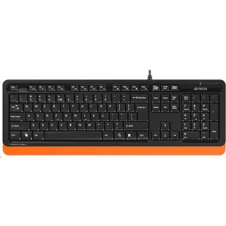A4tech klávesnice FK10 FSTYLER, USB, CZ/US, oranžová