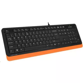 A4tech klávesnice FK10 FSTYLER, USB, CZ/US, oranžová