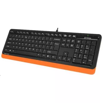 A4tech klávesnice FK10 FSTYLER, USB, CZ/US, oranžová