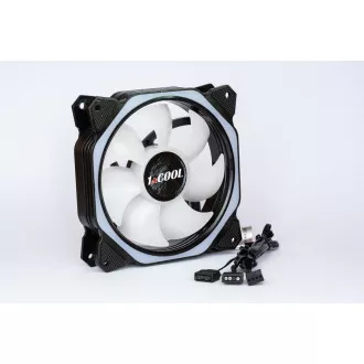 1stCOOL Fan KIT AURA EVO 4 ARGB, 3x HEXA2 ventilátor + ARGB řadič + dálkový ovladač 1stCOOL Fan KIT AURA EVO 4 ARGB, 3x HEXA2 ventilátor + ARGB řadič + dálkový ovladač