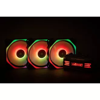 1stCOOL Fan KIT AURA EVO 4 ARGB, 3x HEXA2 ventilátor + ARGB řadič + dálkový ovladač 1stCOOL Fan KIT AURA EVO 4 ARGB, 3x HEXA2 ventilátor + ARGB řadič + dálkový ovladač