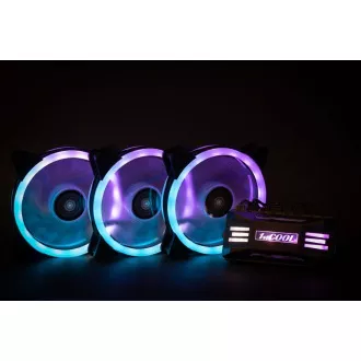 1stCOOL Fan KIT AURA EVO 2 ARGB, 3x Dual Ring ventilátor + řadič + dálkový ovladač 1stCOOL Fan KIT AURA EVO 2 ARGB, 3x Dual Ring ventilátor + řadič + dálkový ovladač