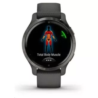 Garmin GPS sportovní hodinky Venu2S Slate/Black Band