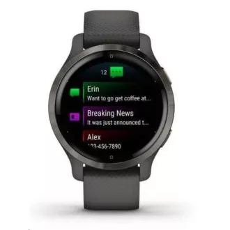 Garmin GPS sportovní hodinky Venu2S Slate/Black Band