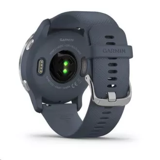 Garmin GPS sportovní hodinky Venu2 Silver/Granite Blue Band