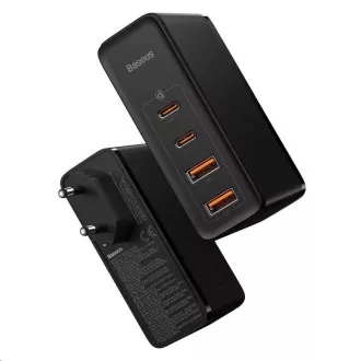 Baseus GaN2 Pro rychlonabíjecí adaptér 2x Type-C + 2x USB-A 100W černá