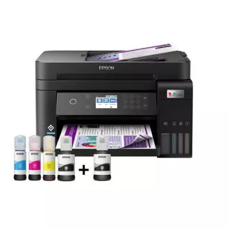 EPSON tiskárna ink EcoTank L6270, 3v1, A4, 1200x4800dpi, 33ppm, USB, Wi-Fi, LAN, Záruka 5 let po registraci zdarma - Použité