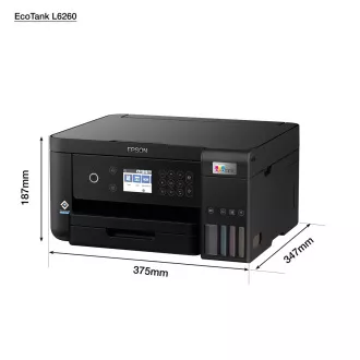 EPSON tiskárna ink EcoTank L6260, 3v1, A4, 1200x4800, 33ppm, USB, Wi-Fi, LAN, Záruka 5 let po registraci zdarma