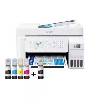 EPSON tiskárna ink EcoTank L5296, 4v1, A4, 1440x5760dpi, 33ppm, USB, Wi-Fi, LAN, bílá