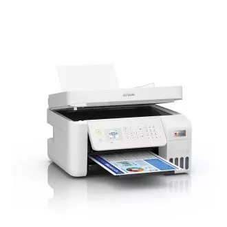 EPSON tiskárna ink EcoTank L5296, 4v1, A4, 1440x5760dpi, 33ppm, USB, Wi-Fi, LAN, bílá