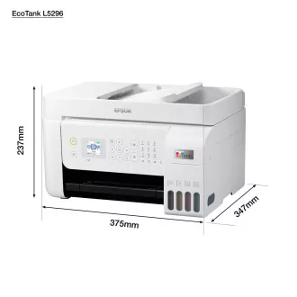 EPSON tiskárna ink EcoTank L5296, 4v1, A4, 1440x5760dpi, 33ppm, USB, Wi-Fi, LAN, bílá