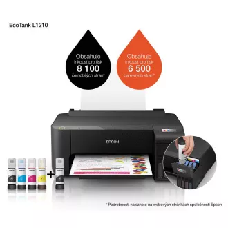 EPSON tiskárna ink EcoTank L1210, A4, 1440x5760dpi, 33ppm, USB