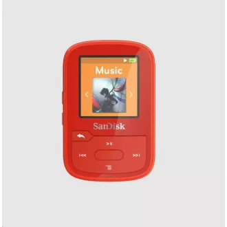 SanDisk Clip Sport Plus MP3 Player 32GB, Red