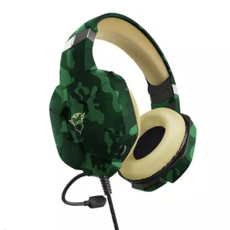 TRUST sluchátka GXT 323C Carus Gaming Headset, jungle camo