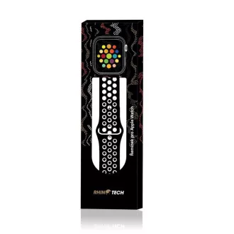 RhinoTech sportovní řemínek pro Apple Watch 42 / 44mm Černo-bílá