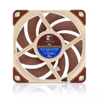 NOCTUA Ventilátor NF-A12x25-LS-PWM, 120mm, hnědá