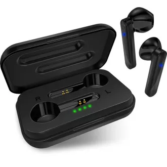 CONNECT IT sluchátka do uší s mikrofonem True Wireless SonicBass, černá
