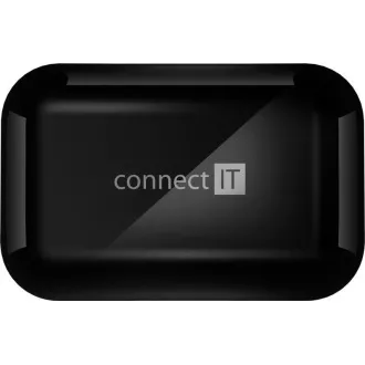 CONNECT IT sluchátka do uší s mikrofonem True Wireless SonicBass, černá