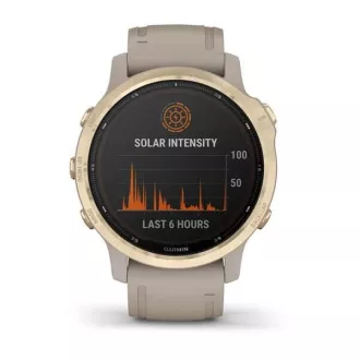 Garmin fenix6S PRO Solar, LightGold/Sand Band (MAP/Music) Garmin fenix6S PRO Solar, LightGold/Sand Band (MAP/Music)
