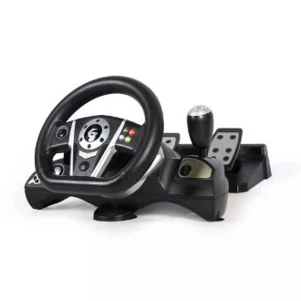 GEMBIRD Volant + pedály STR-M-01, PC/PS3/PS4/SWITCH