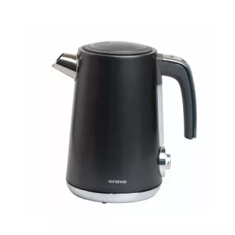 ORAVA Delux-1 rychlovarná konvice, 2200 W, 1.7 l, regulace teploty, automatické vypnutí, nerez černá