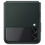 Samsung kožený zadní kryt EF-VF711LGEGW pro Galaxy Z Flip3, zelená