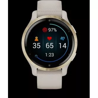 Garmin GPS sportovní hodinky Venu® 2S Rose Gold/White Leather Band Garmin GPS sportovní hodinky Venu® 2S Rose Gold/White Leather Band