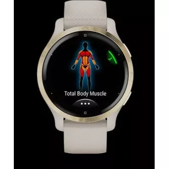 Garmin GPS sportovní hodinky Venu® 2S Rose Gold/White Leather Band Garmin GPS sportovní hodinky Venu® 2S Rose Gold/White Leather Band