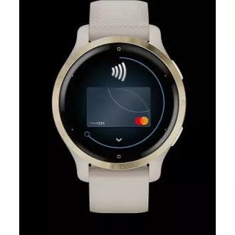 Garmin GPS sportovní hodinky Venu® 2S Rose Gold/White Leather Band Garmin GPS sportovní hodinky Venu® 2S Rose Gold/White Leather Band