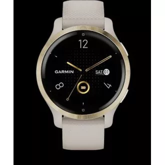 Garmin GPS sportovní hodinky Venu® 2S Rose Gold/White Leather Band Garmin GPS sportovní hodinky Venu® 2S Rose Gold/White Leather Band